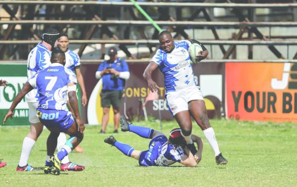 John Amutenya on the pitch
