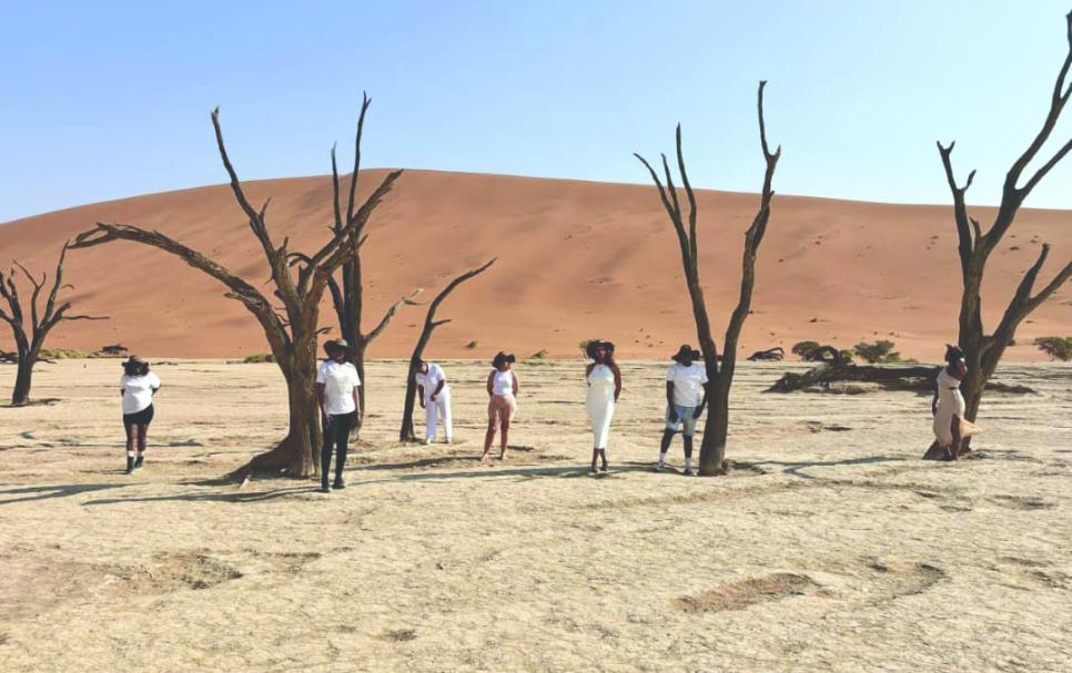 Media partners and influencer at the Deadvlei
