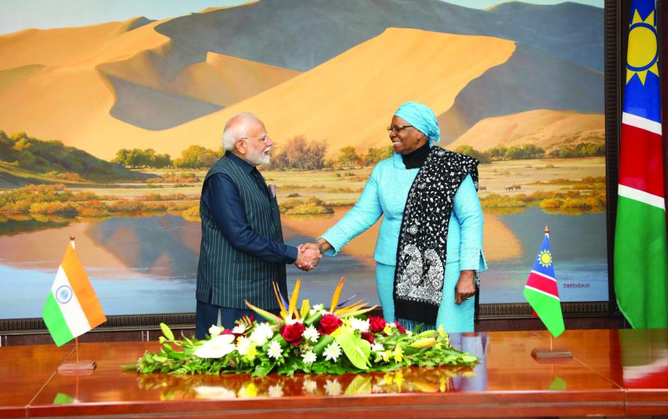 Prime Minister Narendra Modi and President Nandi-Ndaitwah