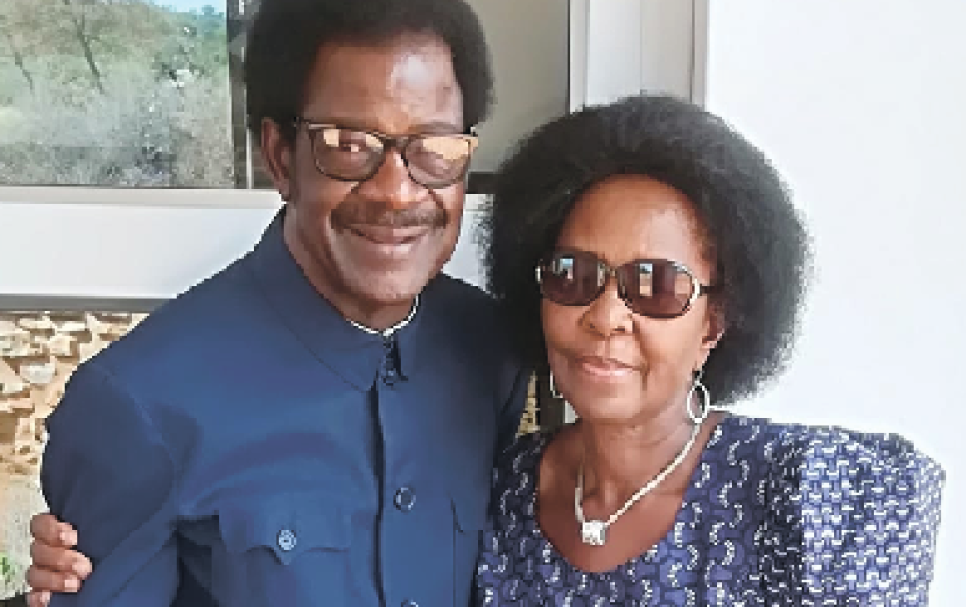 Late struggle stalwart Kuzeeko 'KK' Kangueehi with his wife