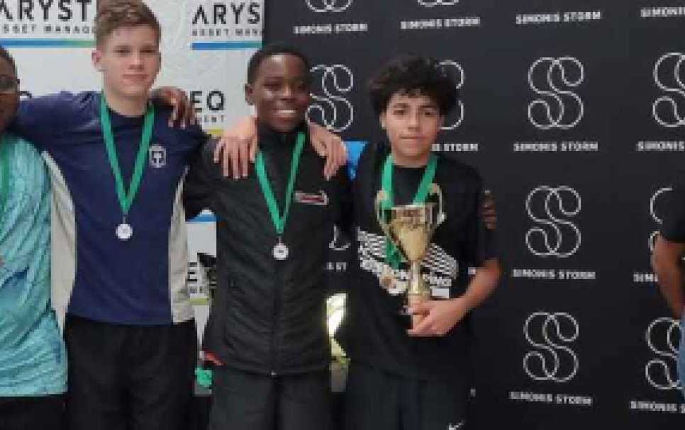 Winners of the Arysteq / Simonis Storm Schools Tournament Series 2025