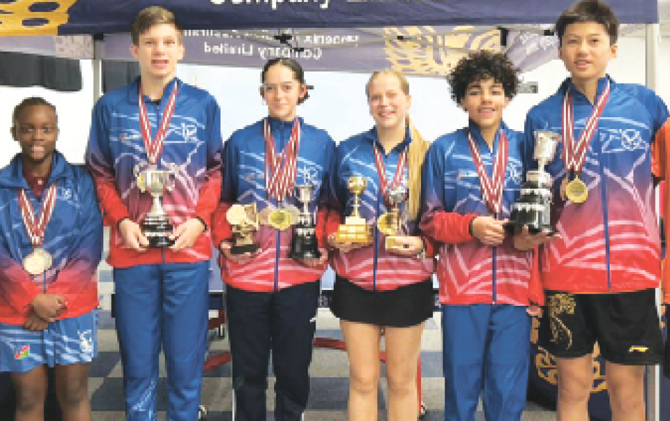 Namibia Junior National Table Tennis Competition winners