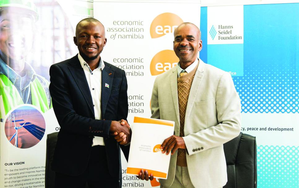 Andreas Paulus - Managing Director of the Namibia Youth Energy Forum and Cons Karamata - CEO of the Economic Association of Namibia